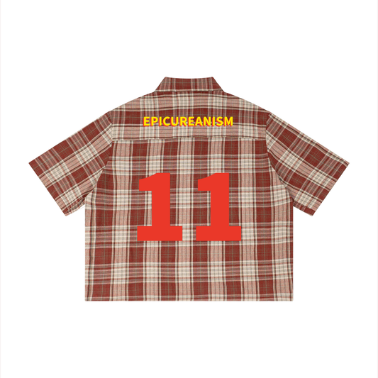 Unisex Plaid Boxy Short Sleeve Shirt
