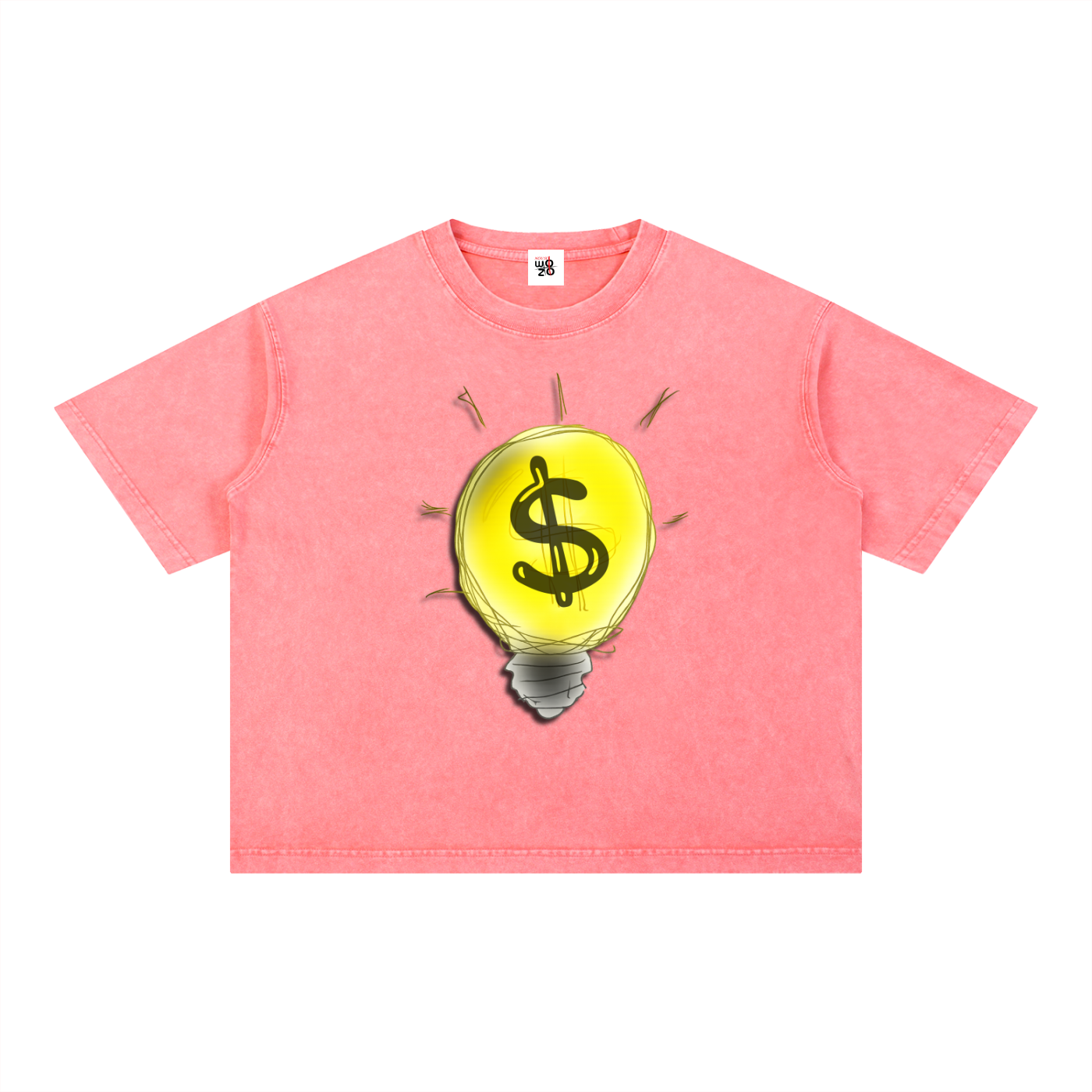 Mineral Wash Boxy Cotton T-Shirt