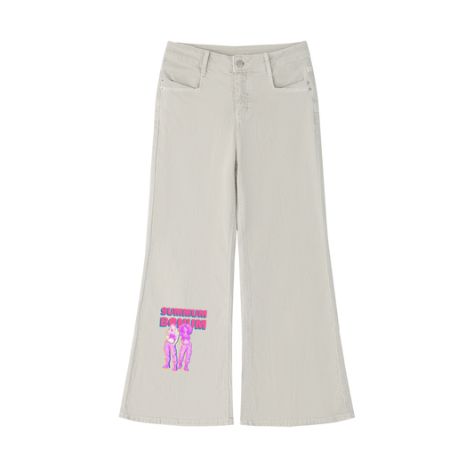 Women's Vintage Wash Flared Leg Jeans