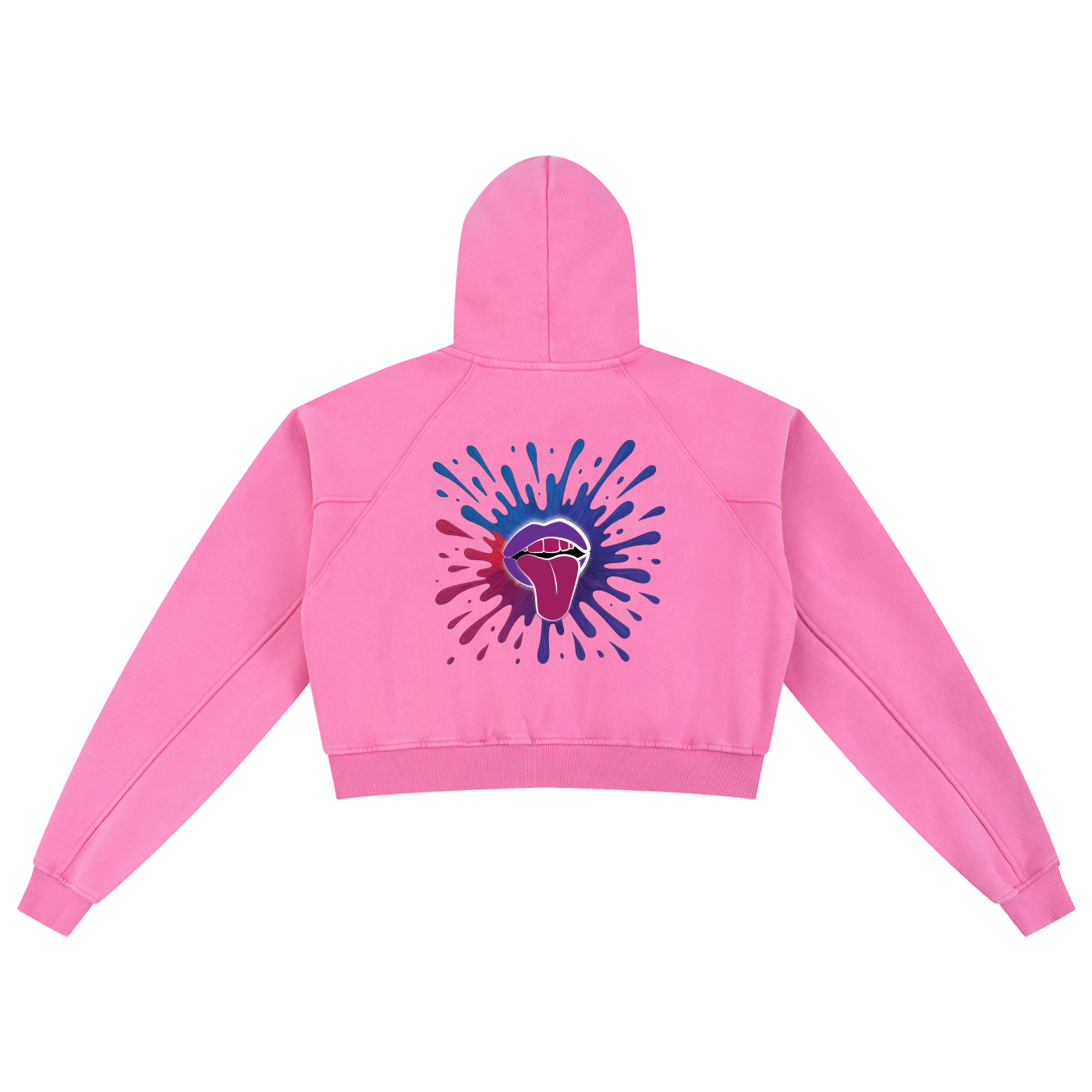 Snow Washed Cropped Hoodie