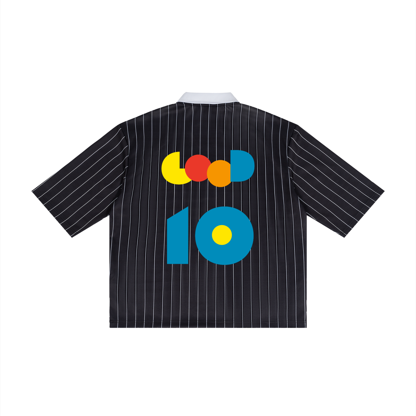 Unisex Pinstripe Collared Soccer Jersey