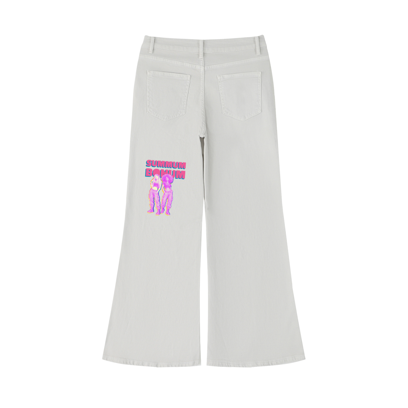 Women's Vintage Wash Flared Leg Jeans