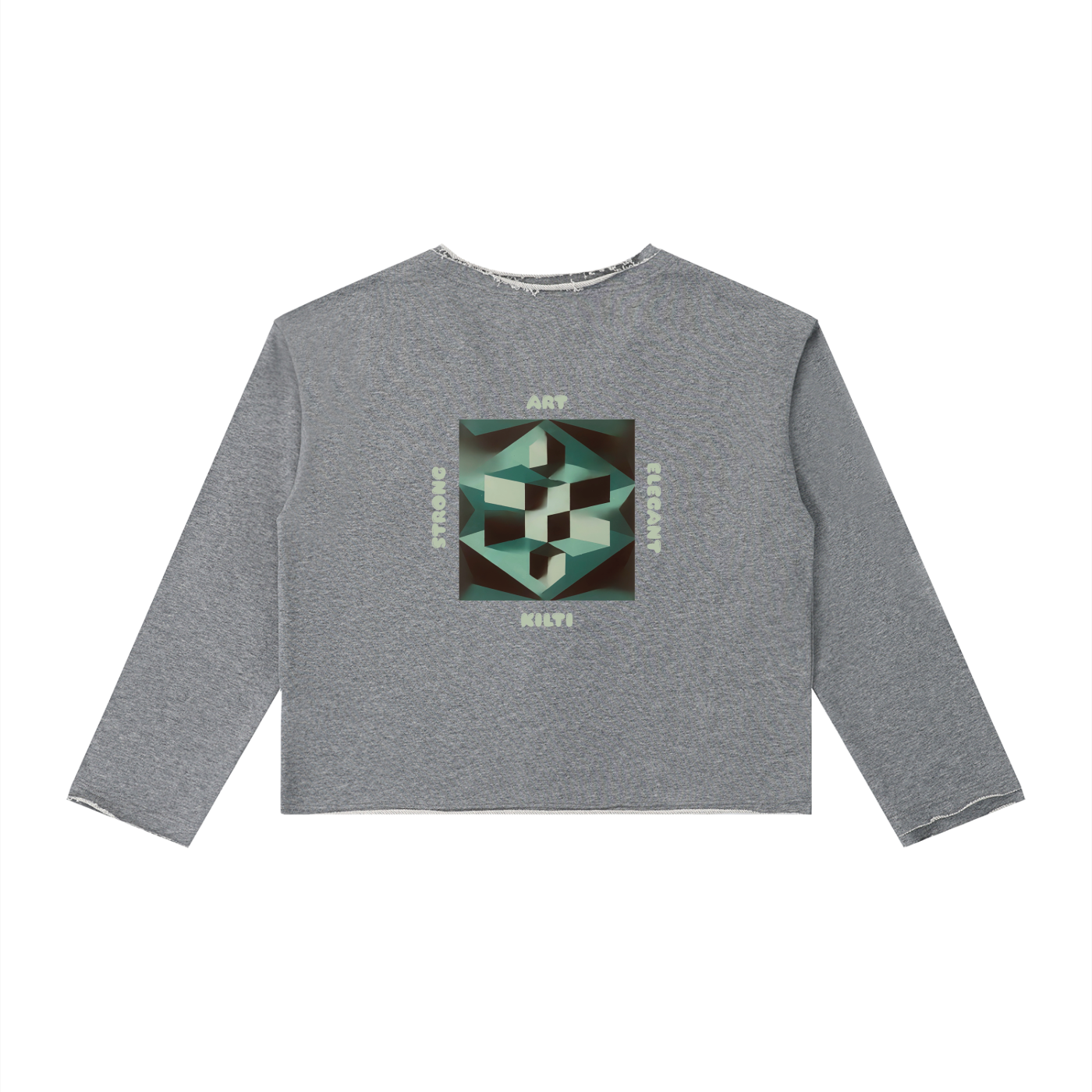 Women's Raw Hem Long Sleeve T-Shirt