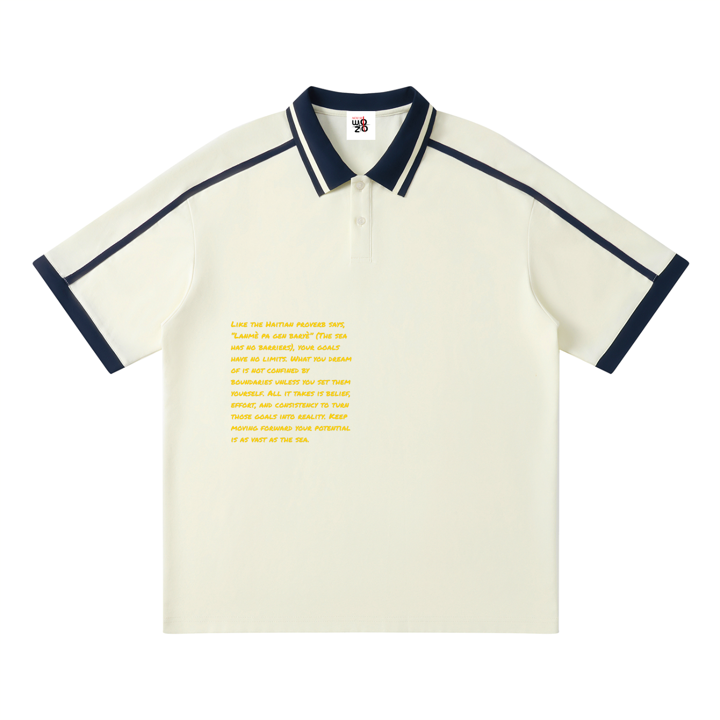 Unisex Contrast Piping Polo Shirt