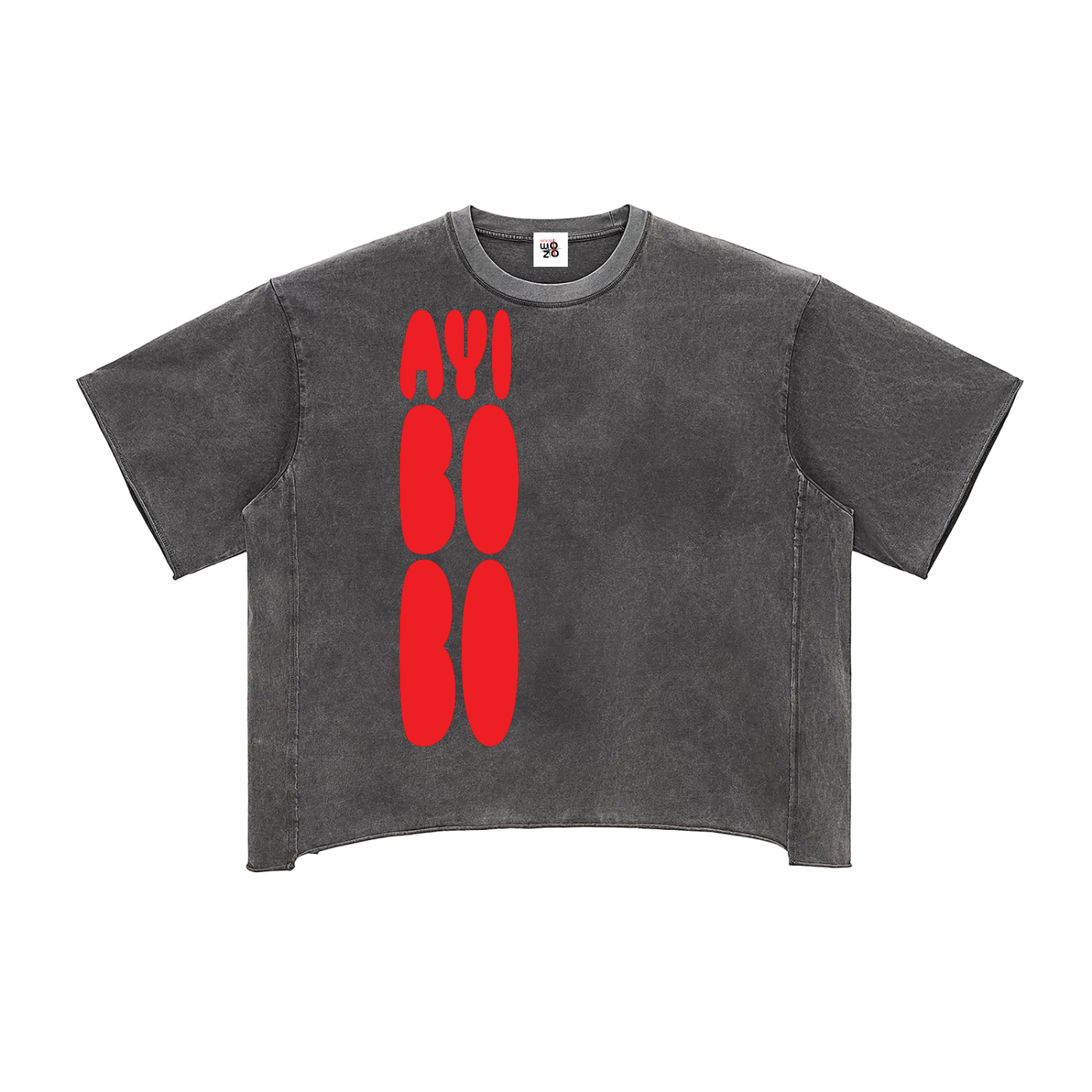 Raw Edge Snow Washed Boxy T-Shirt