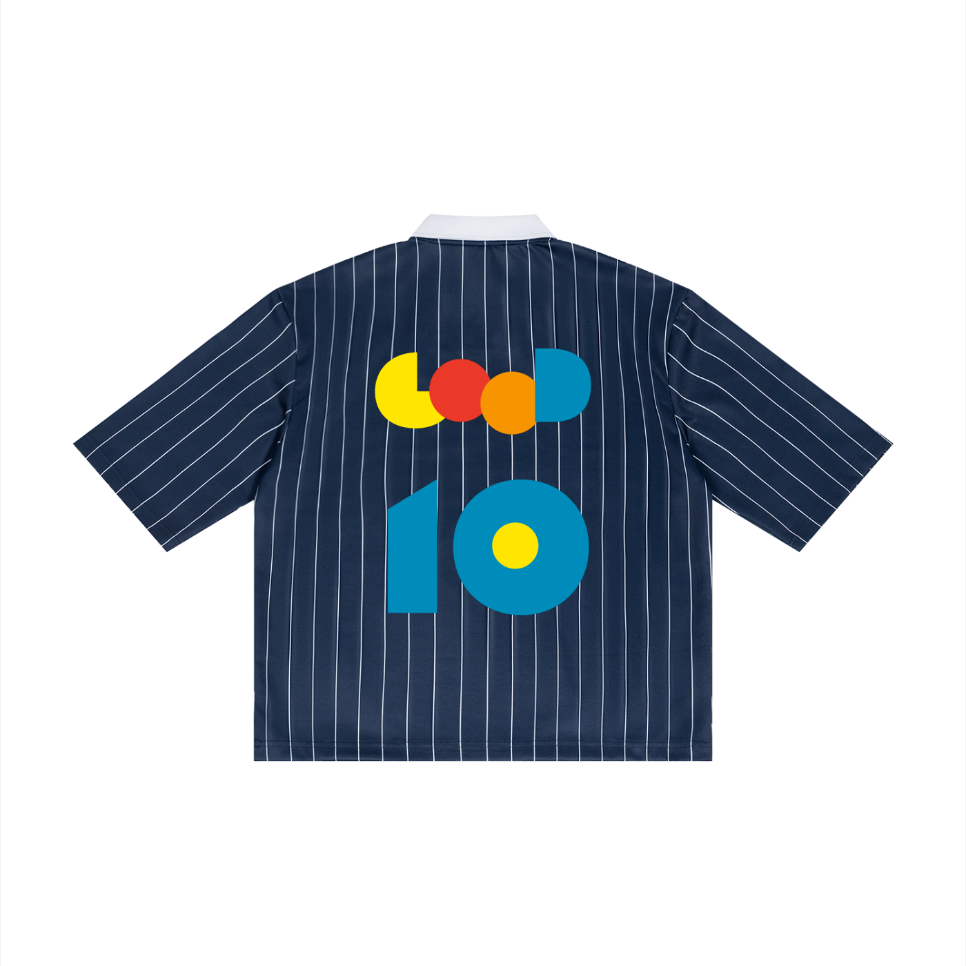 Unisex Pinstripe Collared Soccer Jersey