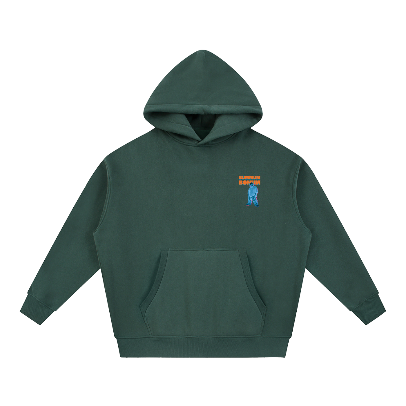 Essential Oversized Boxy Fit Fleece Hoodie