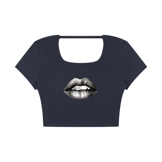 Women's Square Neck Crop T-Shirt
