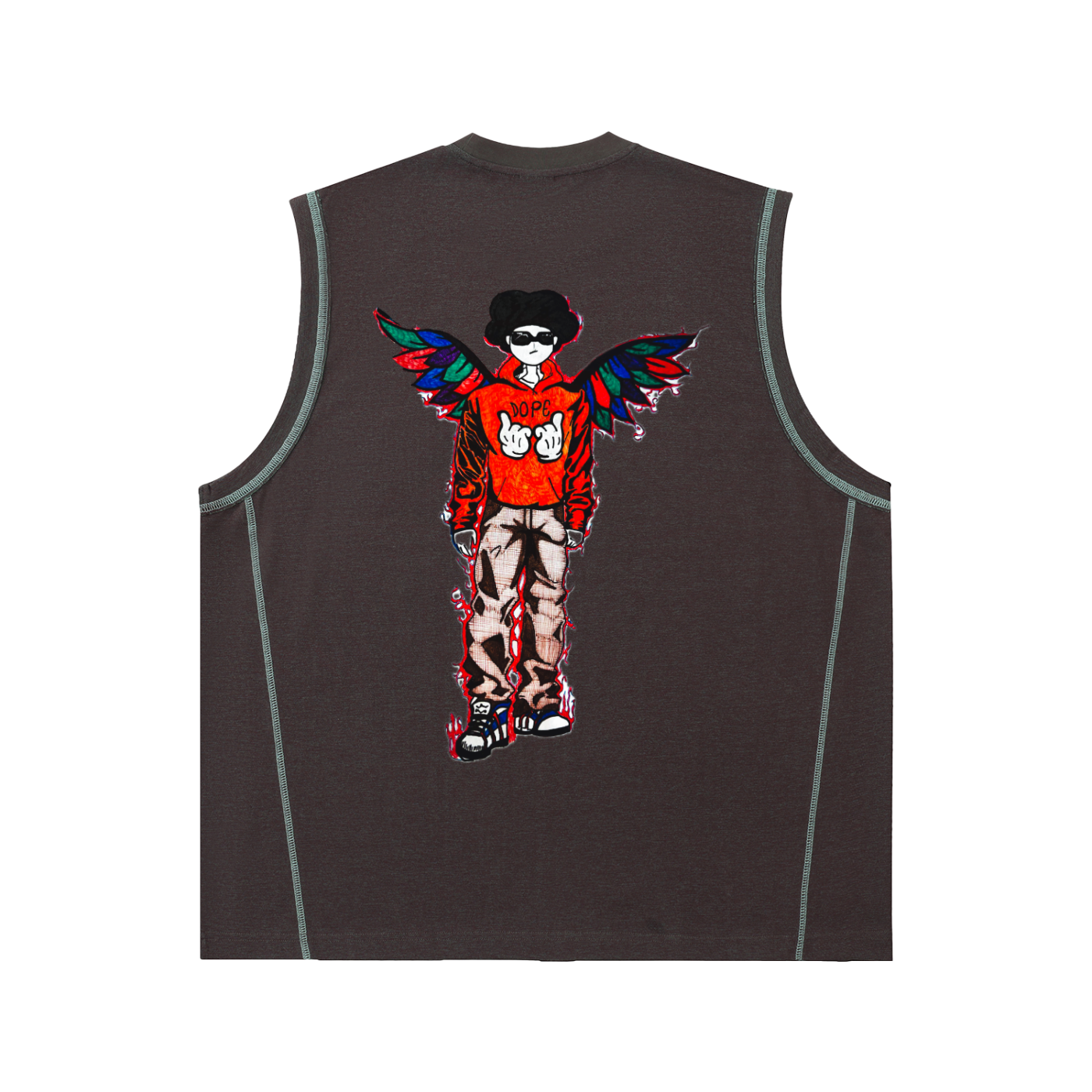 Contrast Panel Cooling Performance Tank Top