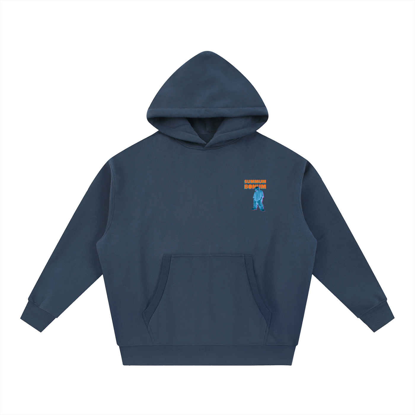 Essential Oversized Boxy Fit Fleece Hoodie