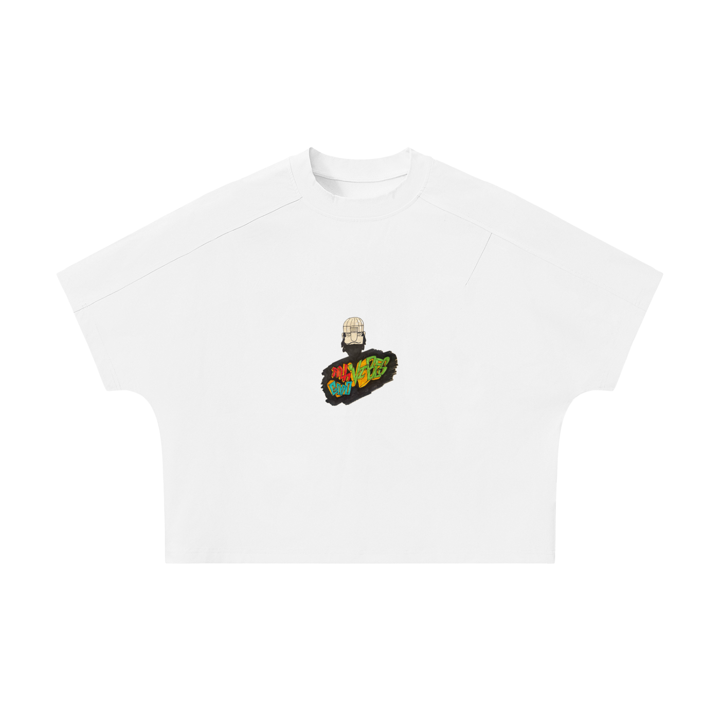 Unisex Boxy Tonal Paneling T-Shirt
