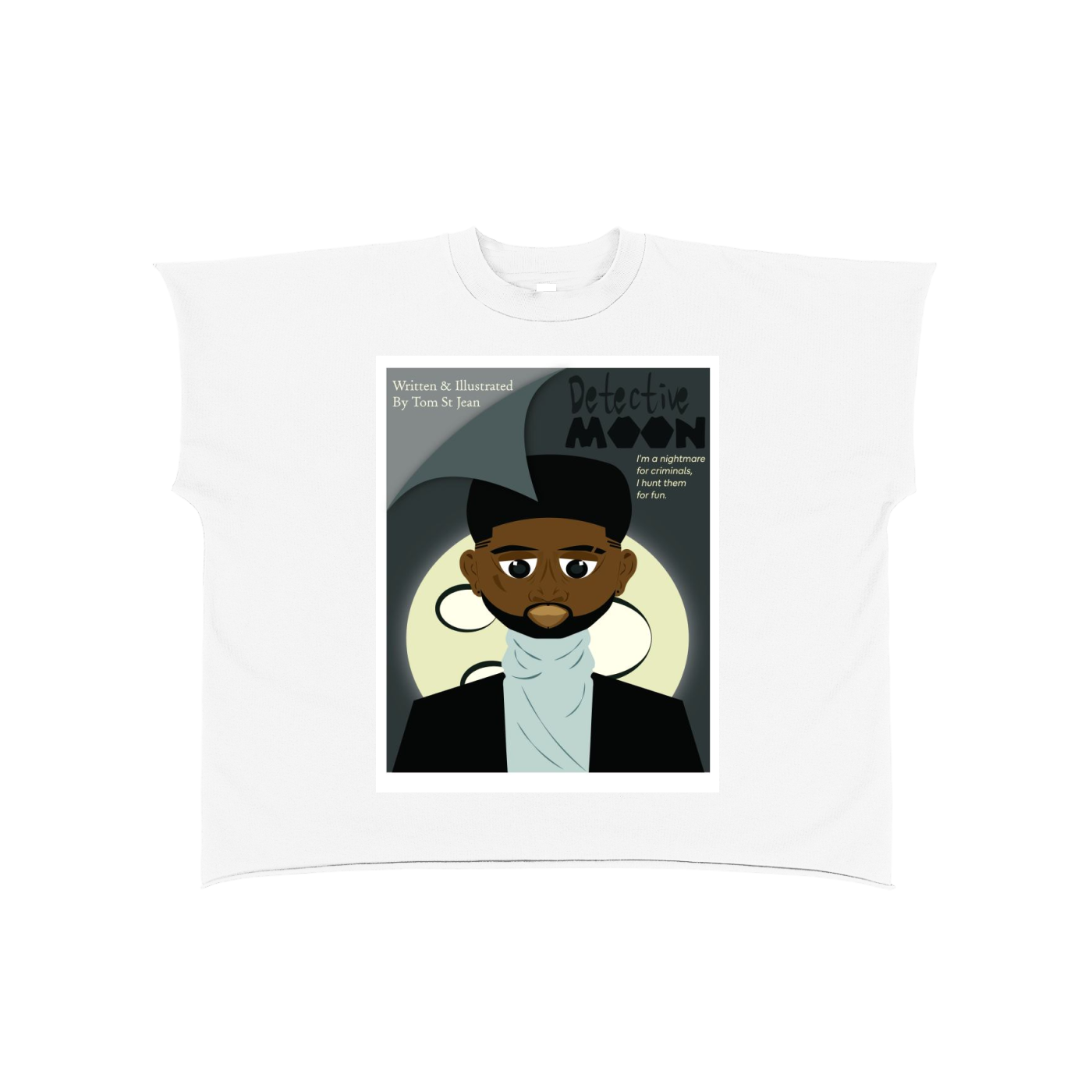 Raw Edge Boxy Non-Shrink T-Shirt
