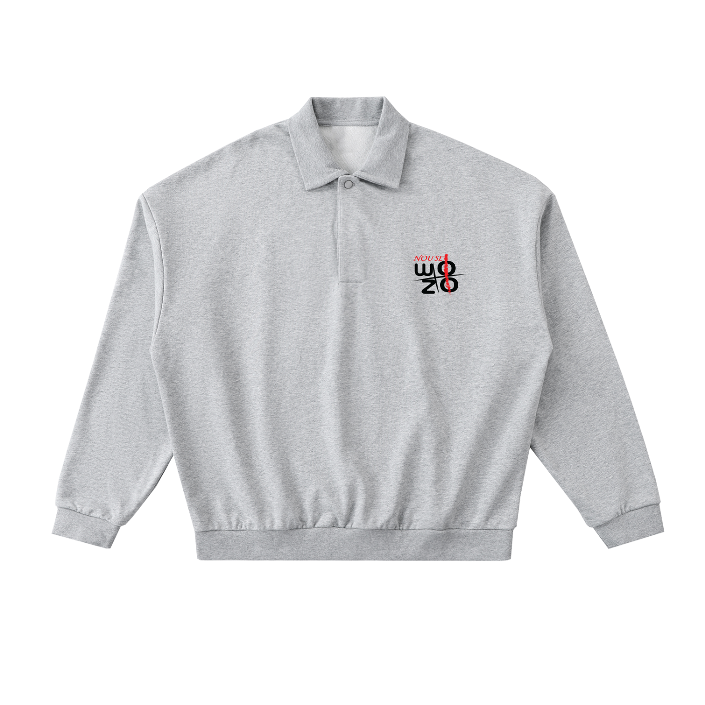 Heavyweight Fleece Polo Sweatshirt