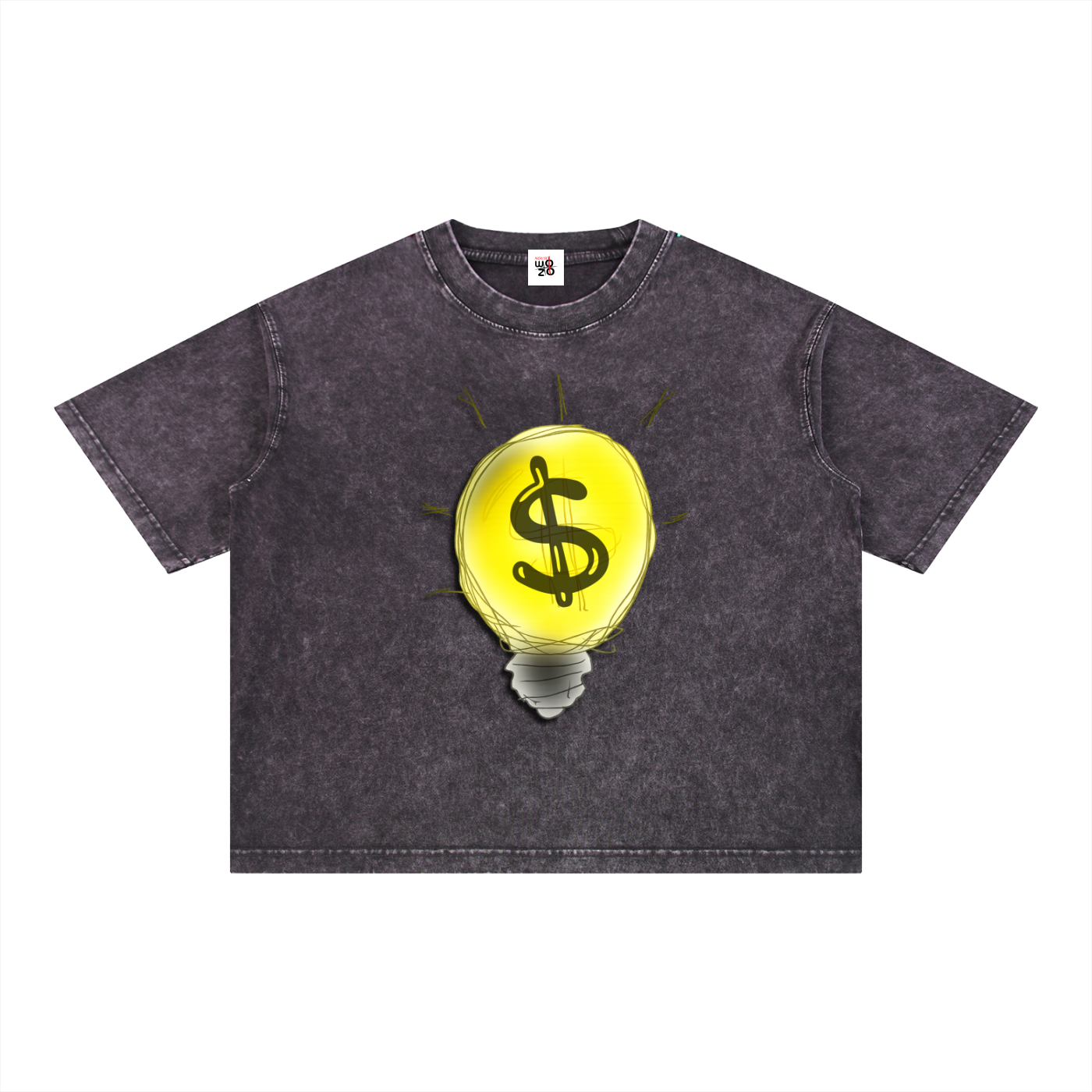 Mineral Wash Boxy Cotton T-Shirt