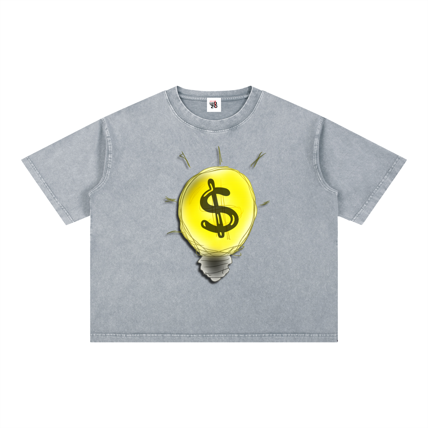 Mineral Wash Boxy Cotton T-Shirt