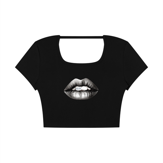 Women's Square Neck Crop T-Shirt