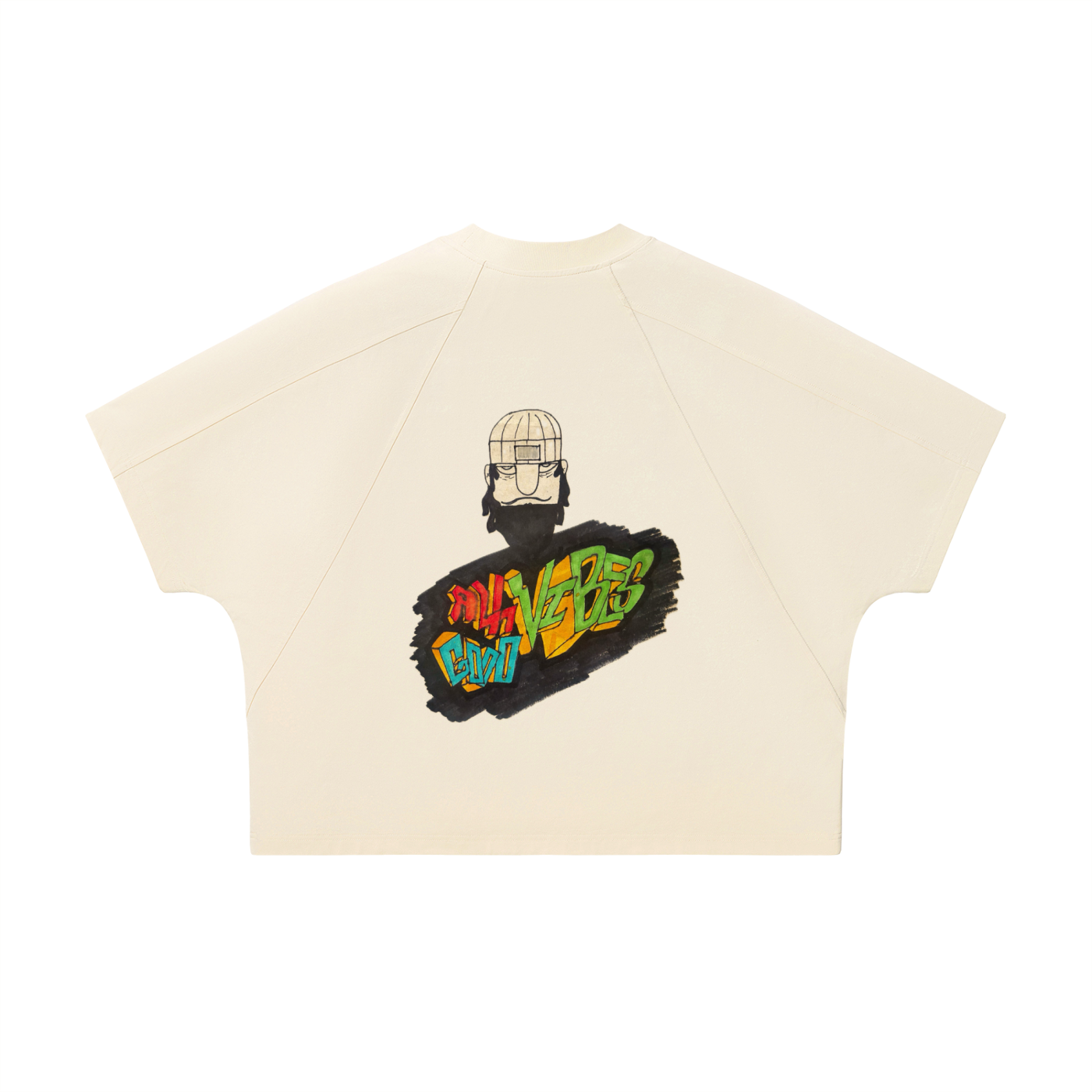 Unisex Boxy Tonal Paneling T-Shirt