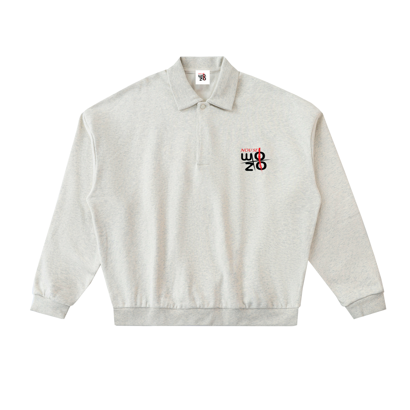 Heavyweight Fleece Polo Sweatshirt