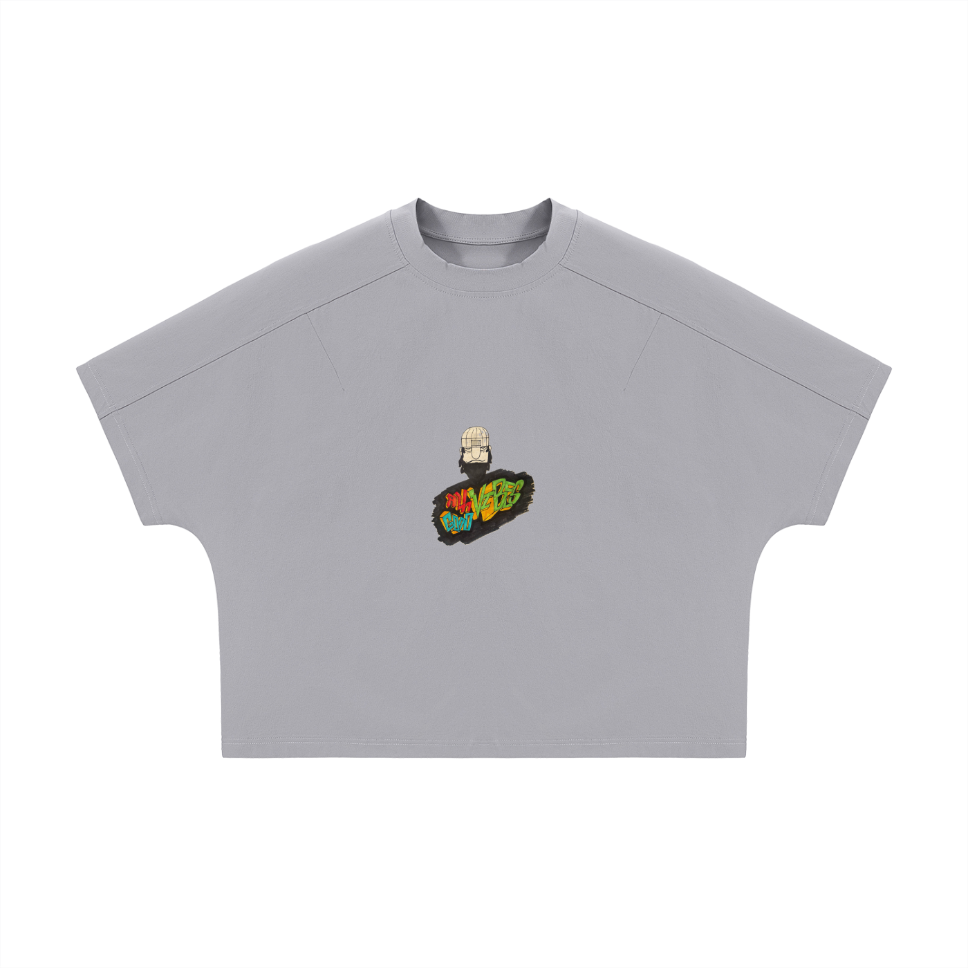 Unisex Boxy Tonal Paneling T-Shirt