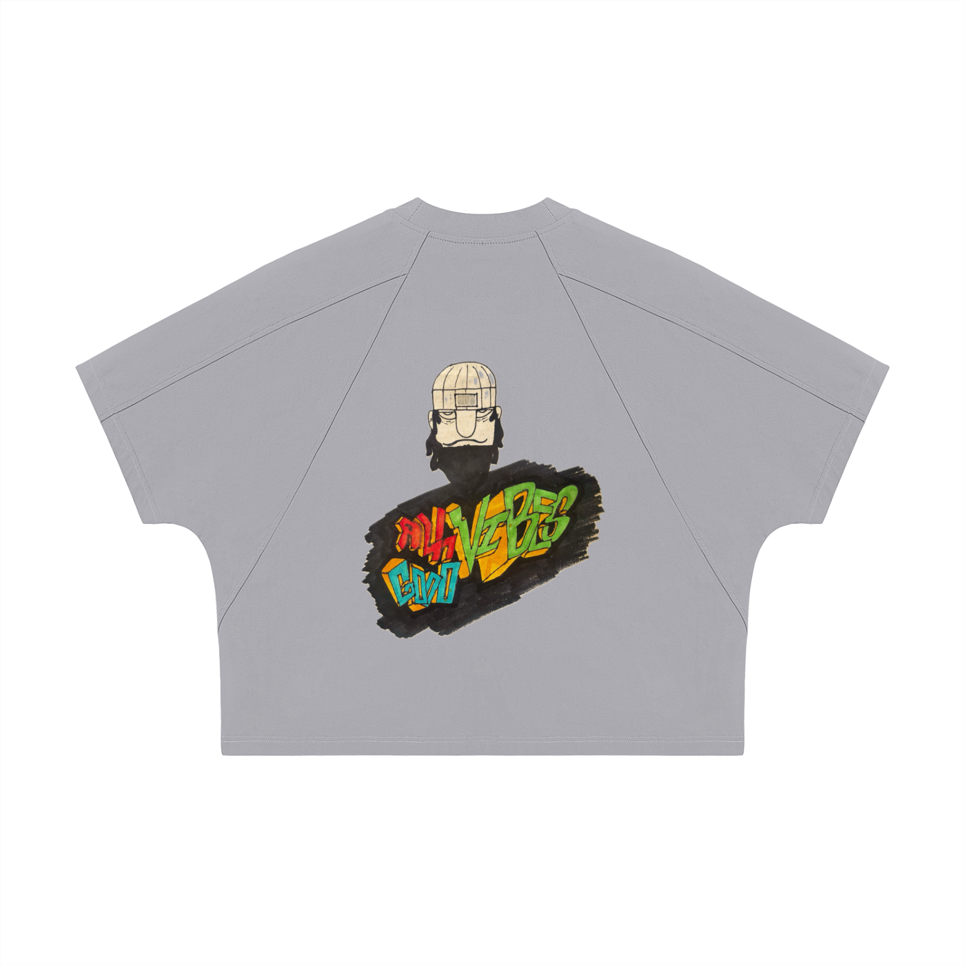 Unisex Boxy Tonal Paneling T-Shirt