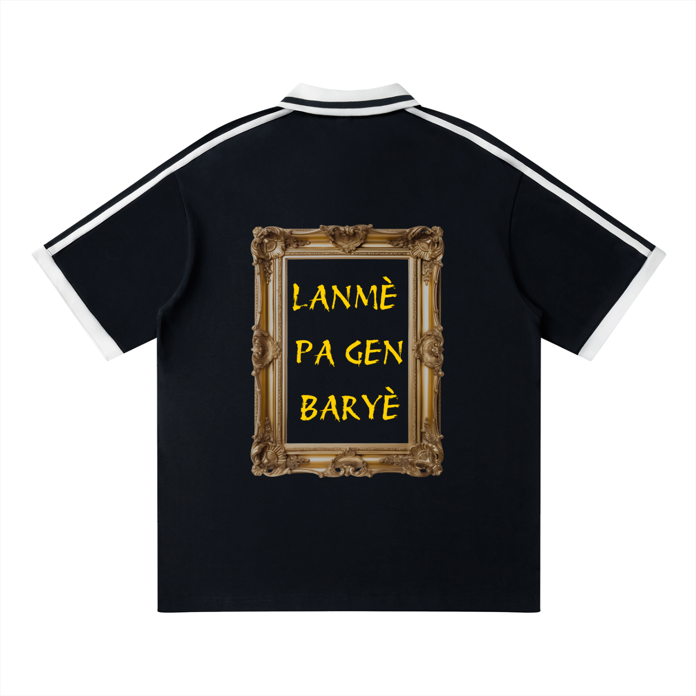 Unisex Contrast Piping Polo Shirt