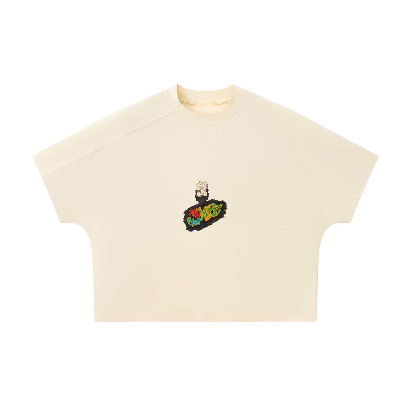 Unisex Boxy Tonal Paneling T-Shirt