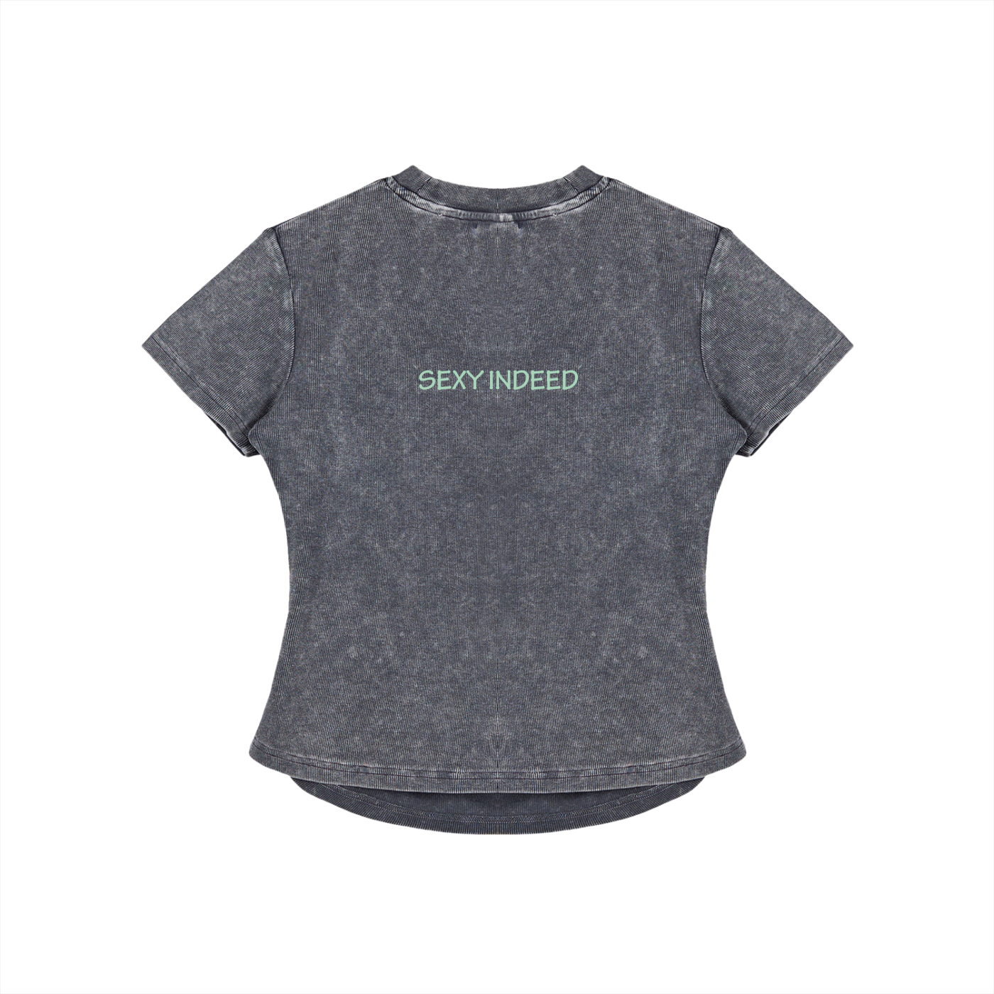 Vintage Washed Bodycon Cotton T-Shirt