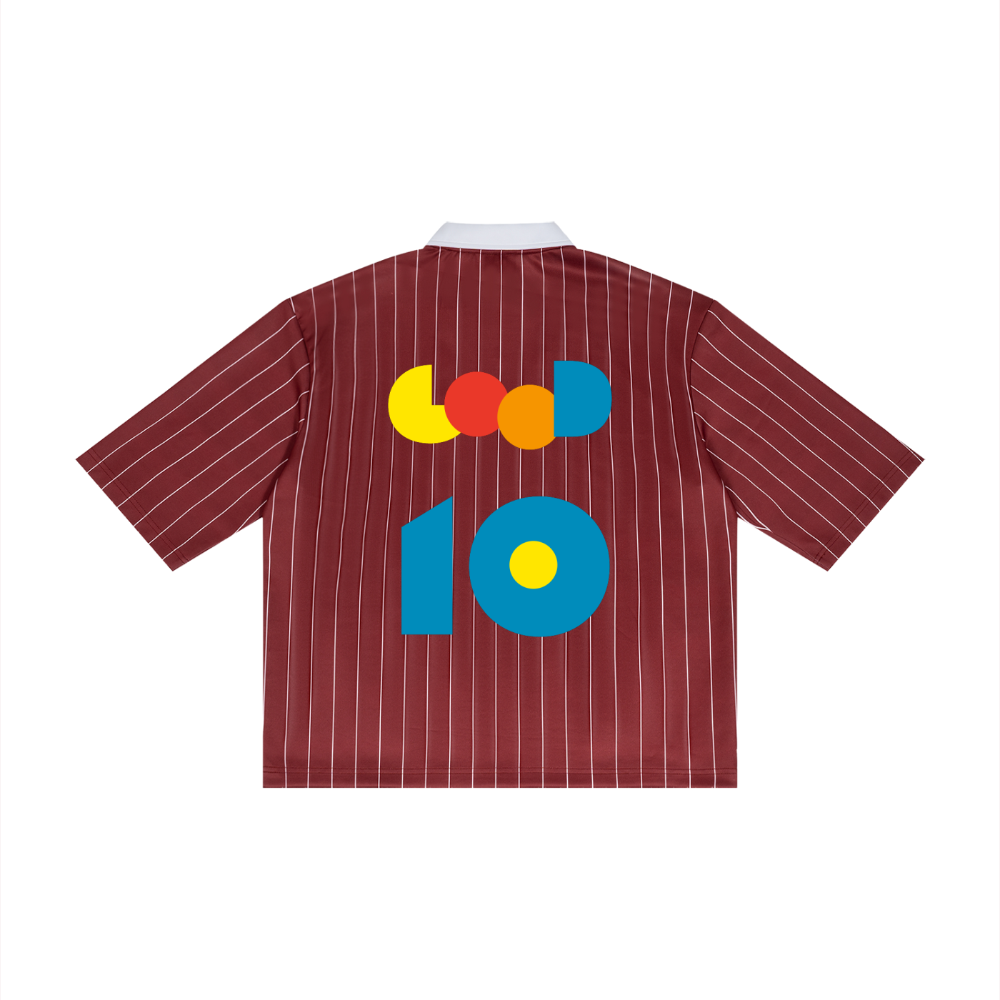 Unisex Pinstripe Collared Soccer Jersey