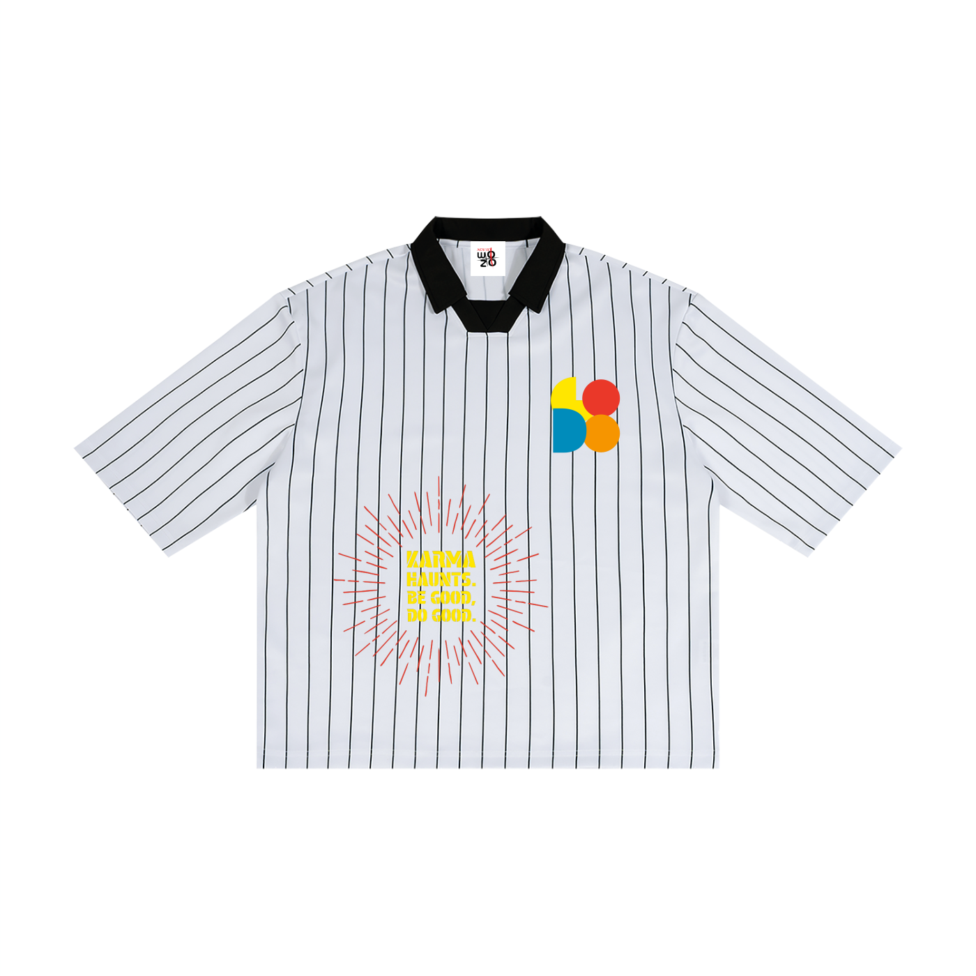 Unisex Pinstripe Collared Soccer Jersey