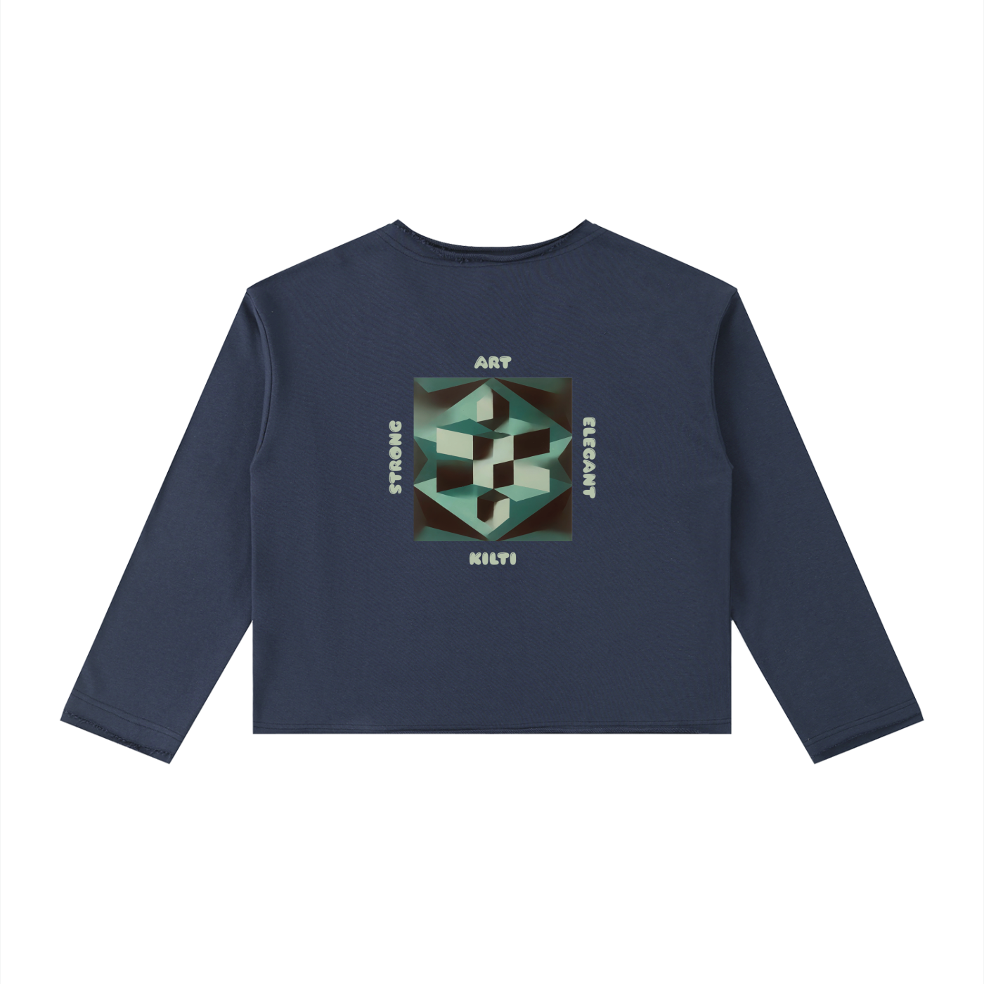 Women's Raw Hem Long Sleeve T-Shirt