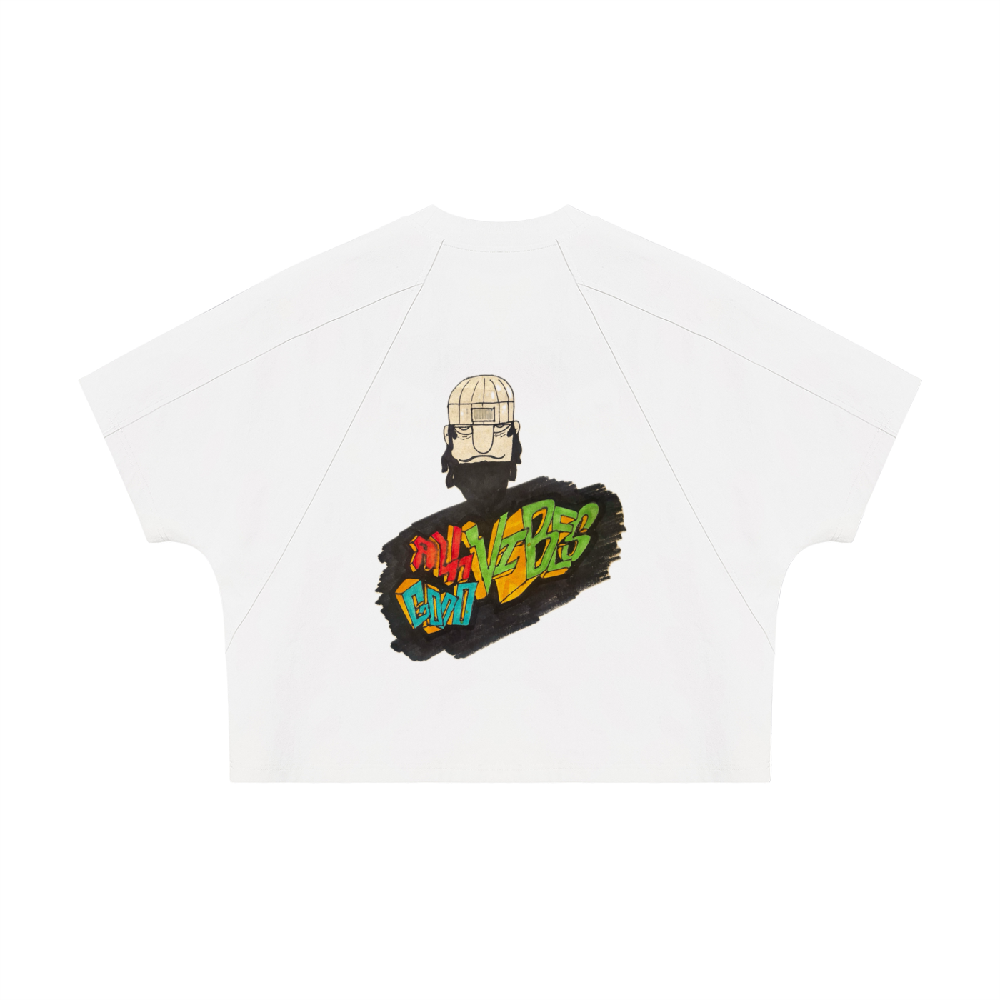 Unisex Boxy Tonal Paneling T-Shirt