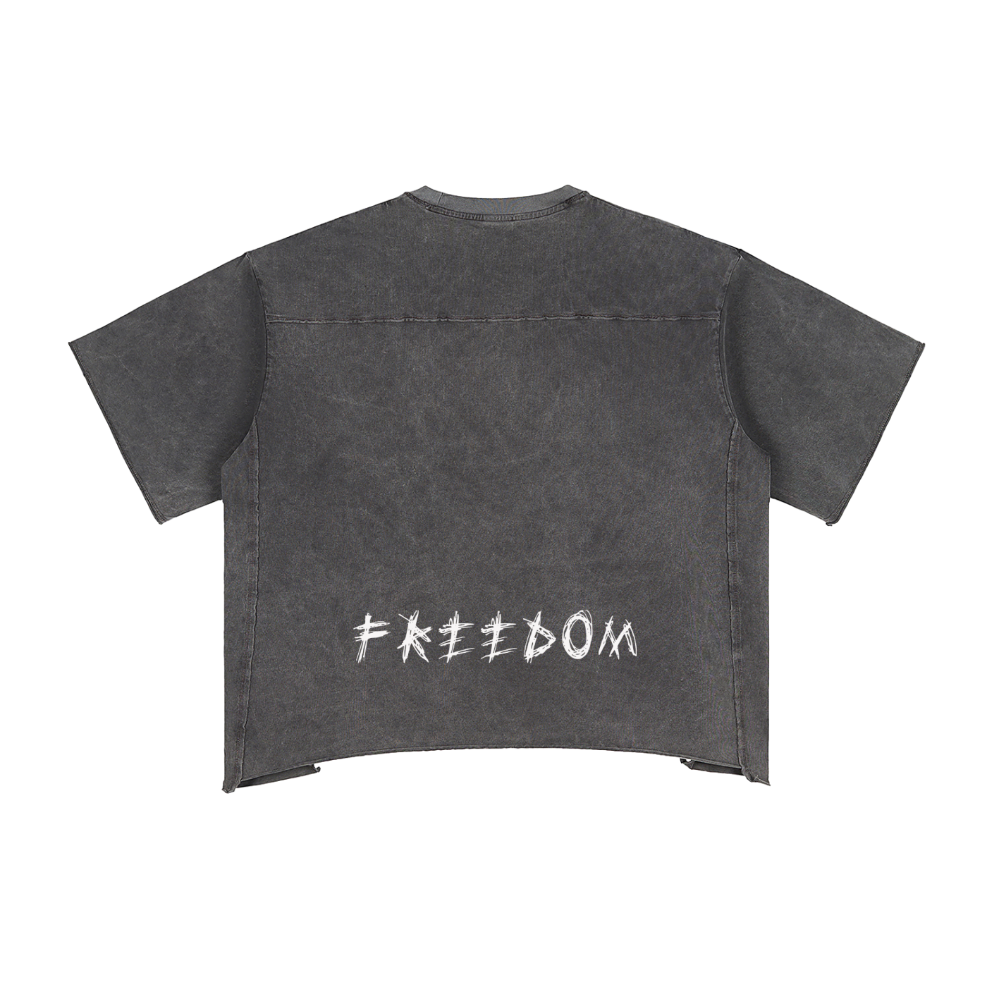 Raw Edge Snow Washed Boxy T-Shirt
