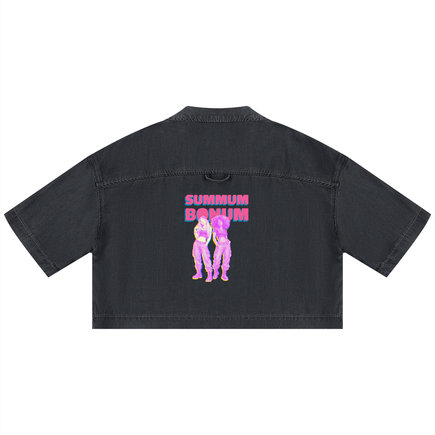 Women's Vintage Wash Boxy Cropped Shirt