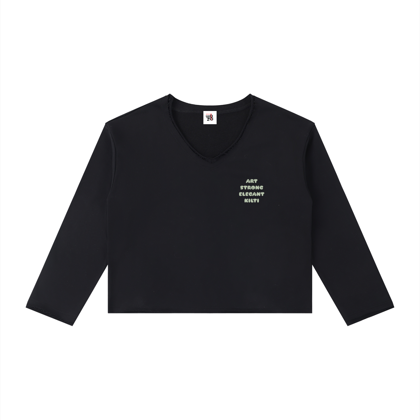 Women's Raw Hem Long Sleeve T-Shirt