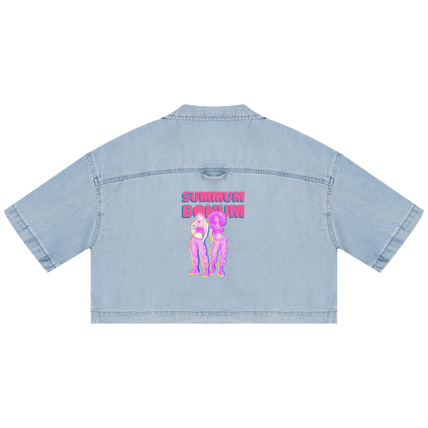 Women's Vintage Wash Boxy Cropped Shirt
