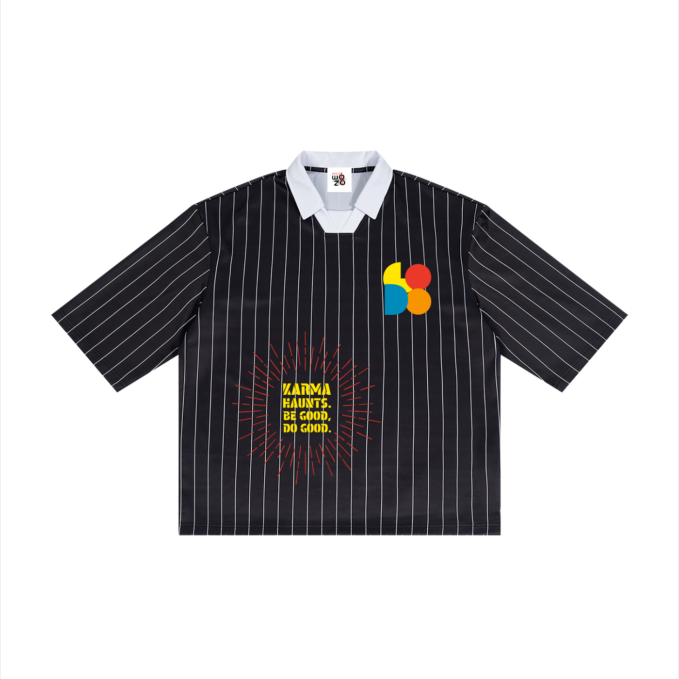 Unisex Pinstripe Collared Soccer Jersey