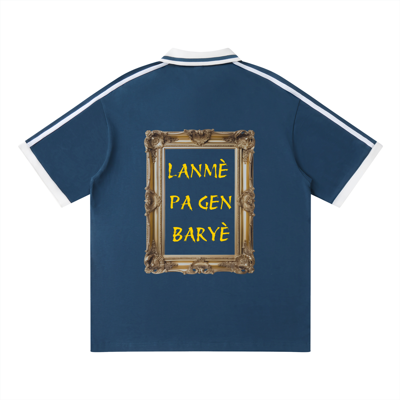 Unisex Contrast Piping Polo Shirt