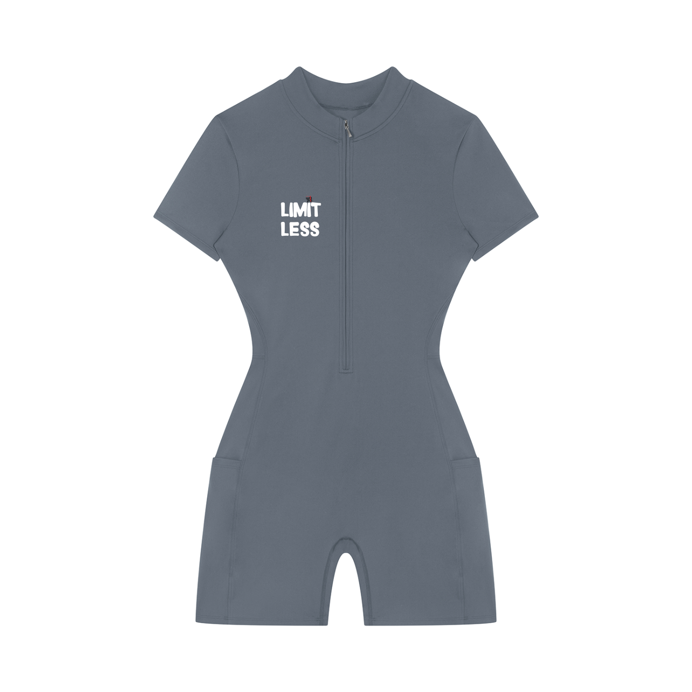 Women's Quarter-Zip Short Sleeve Romper