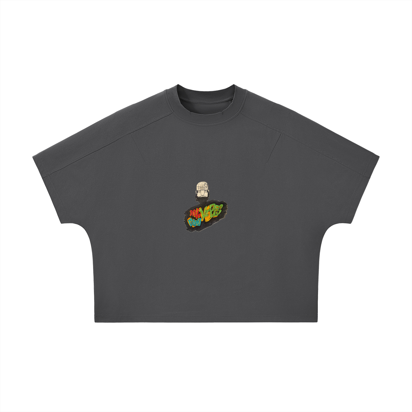 Unisex Boxy Tonal Paneling T-Shirt
