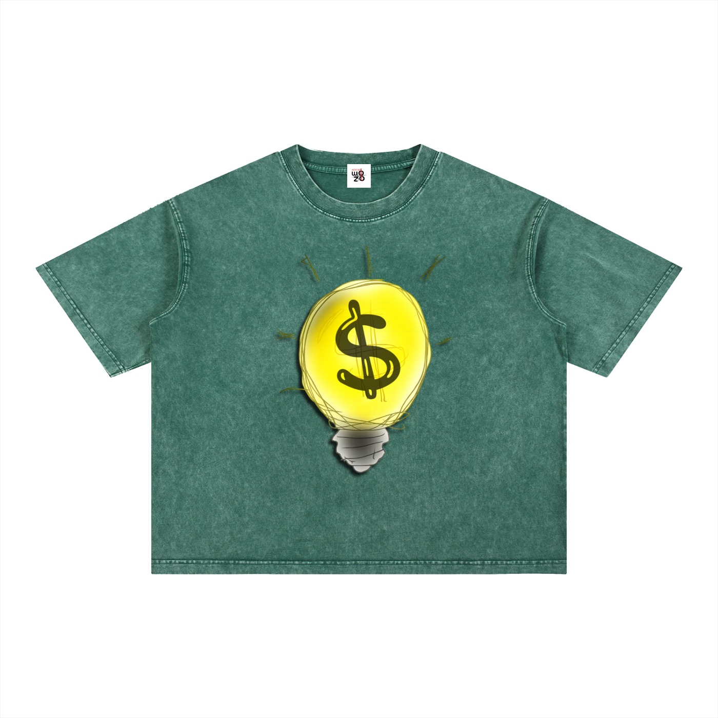 Mineral Wash Boxy Cotton T-Shirt