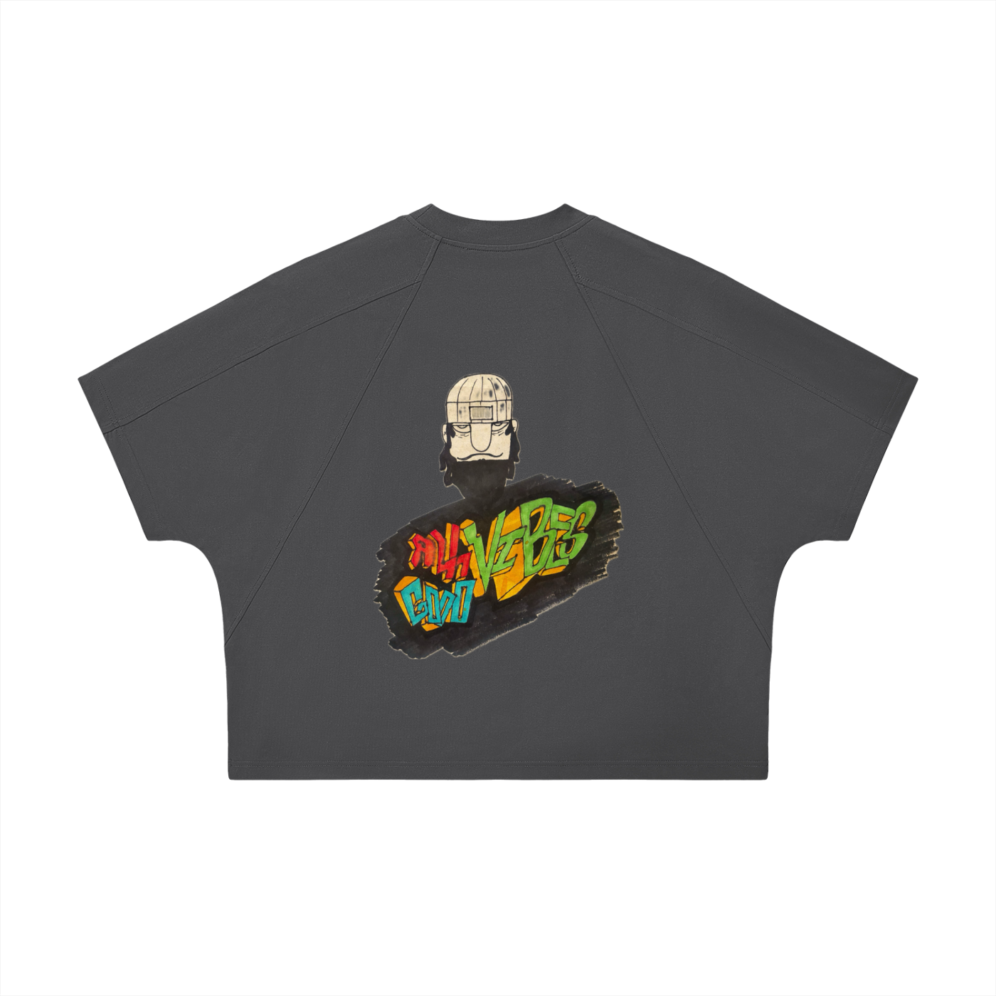 Unisex Boxy Tonal Paneling T-Shirt
