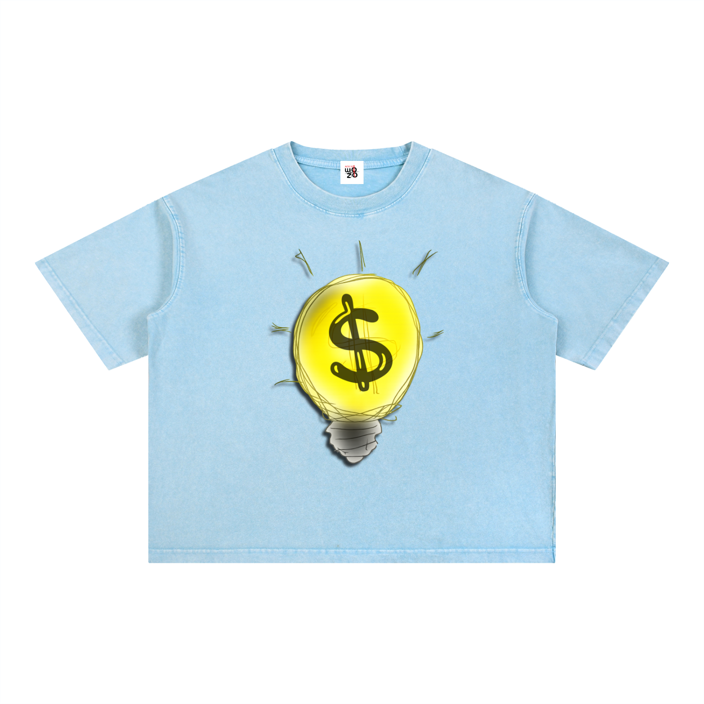 Mineral Wash Boxy Cotton T-Shirt