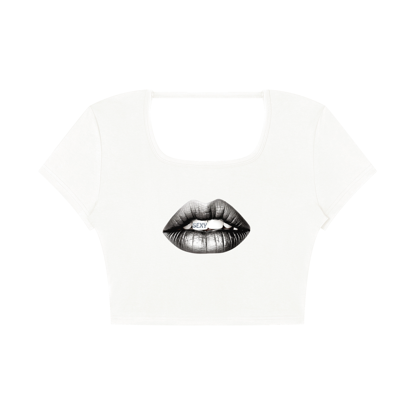 Women's Square Neck Crop T-Shirt