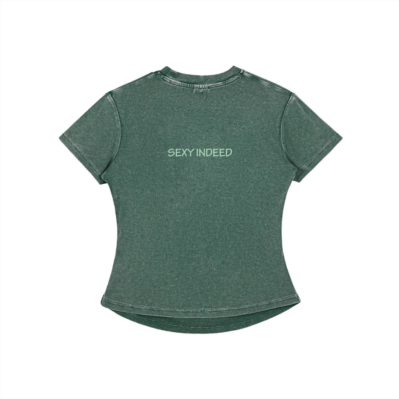 Vintage Washed Bodycon Cotton T-Shirt
