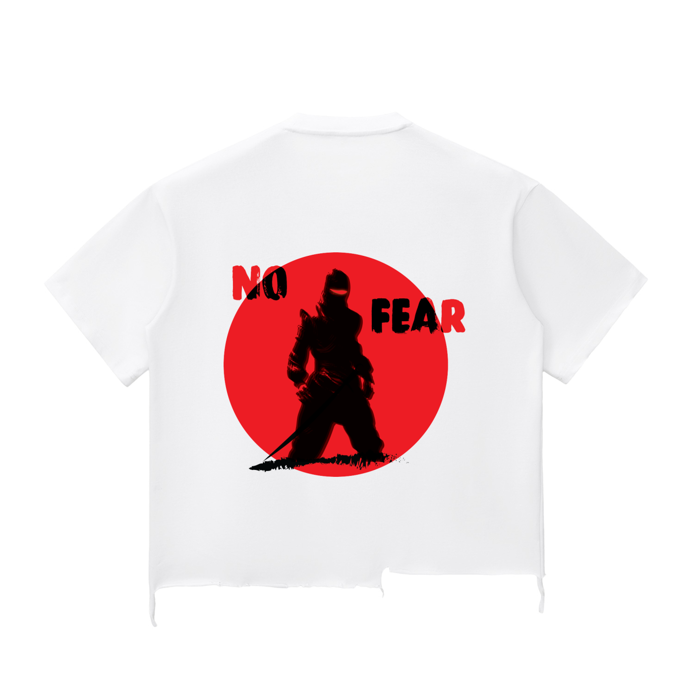 Snow Wash Raw-Hem Boxy T-shirt