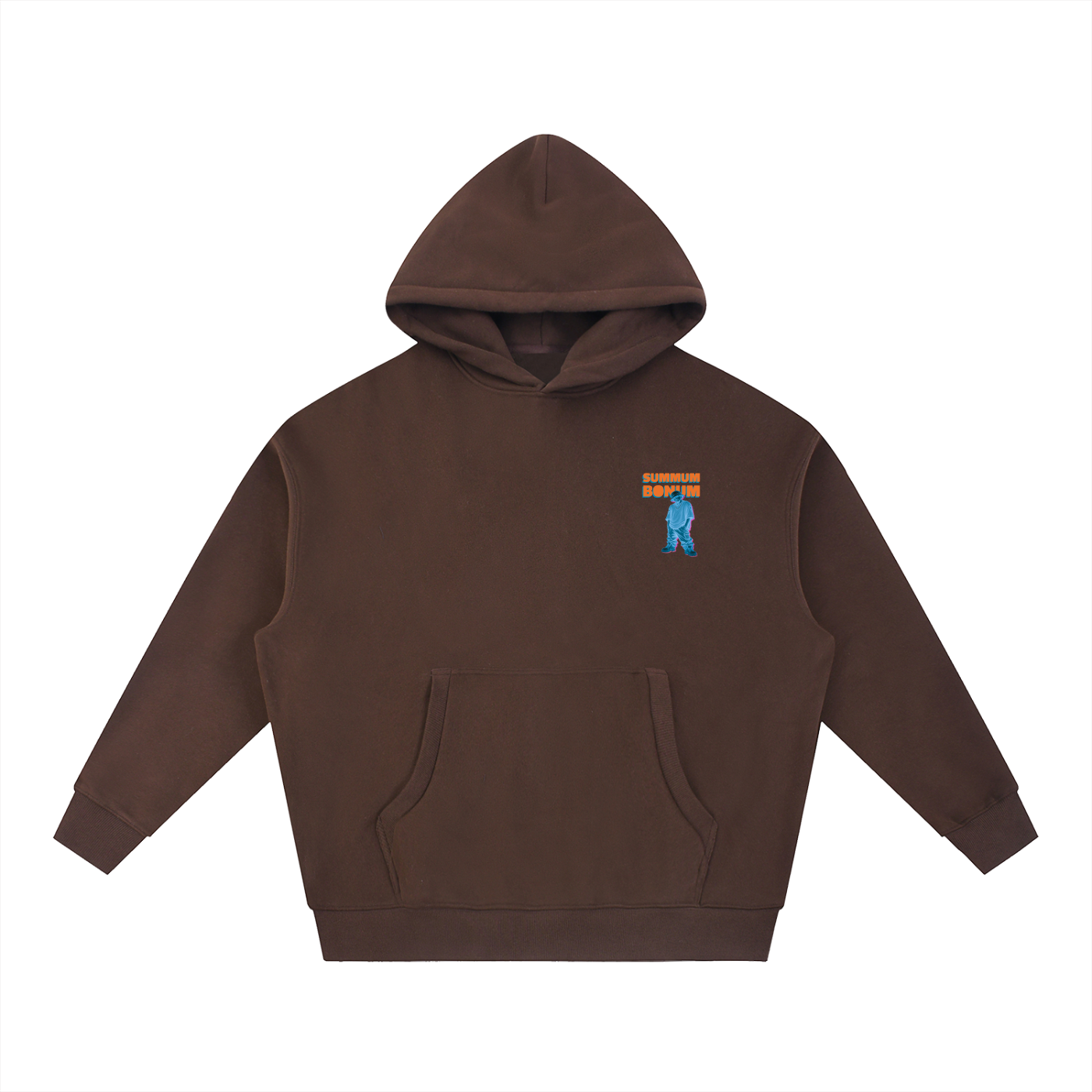 Essential Oversized Boxy Fit Fleece Hoodie