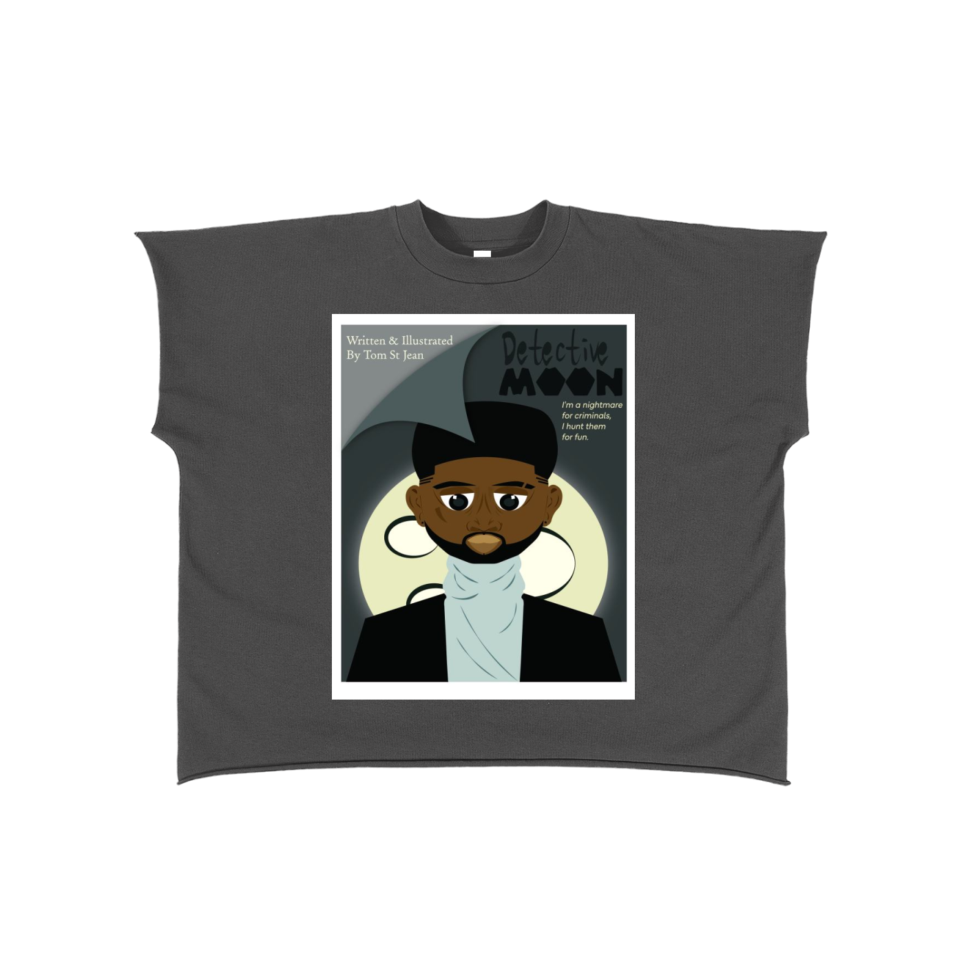 Raw Edge Boxy Non-Shrink T-Shirt