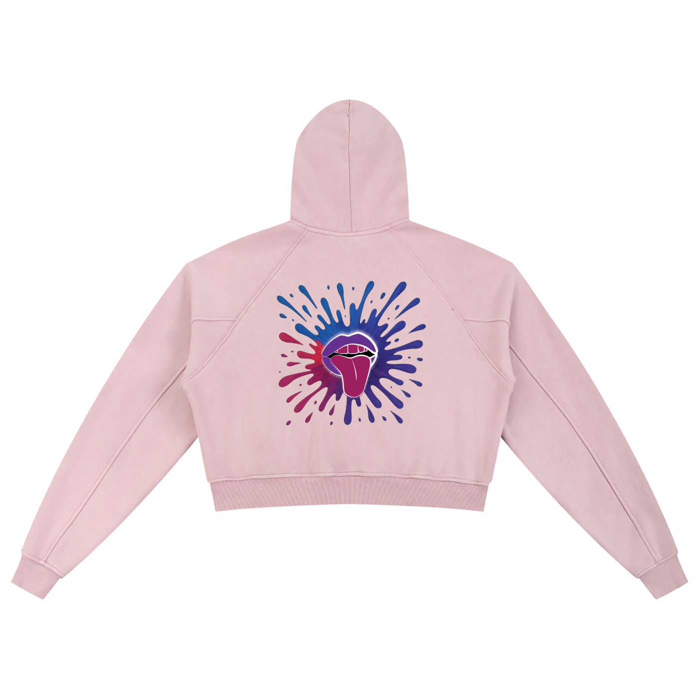 Snow Washed Cropped Hoodie