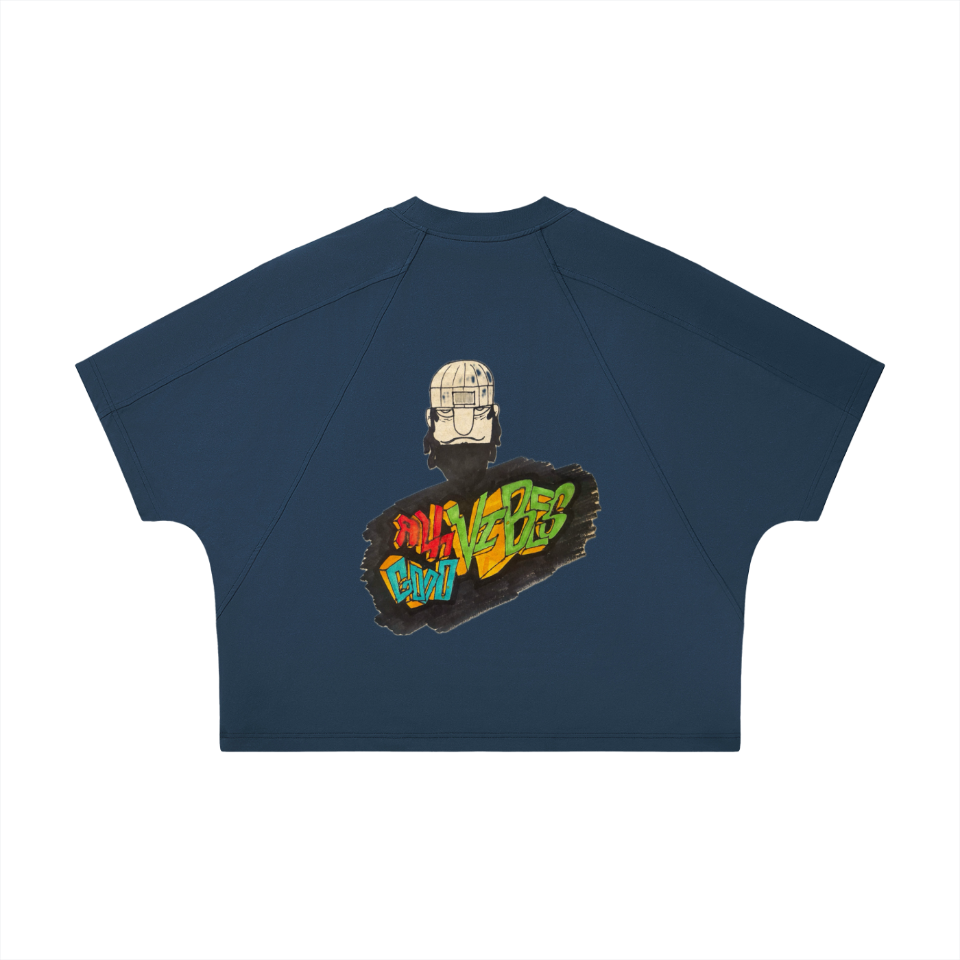 Unisex Boxy Tonal Paneling T-Shirt