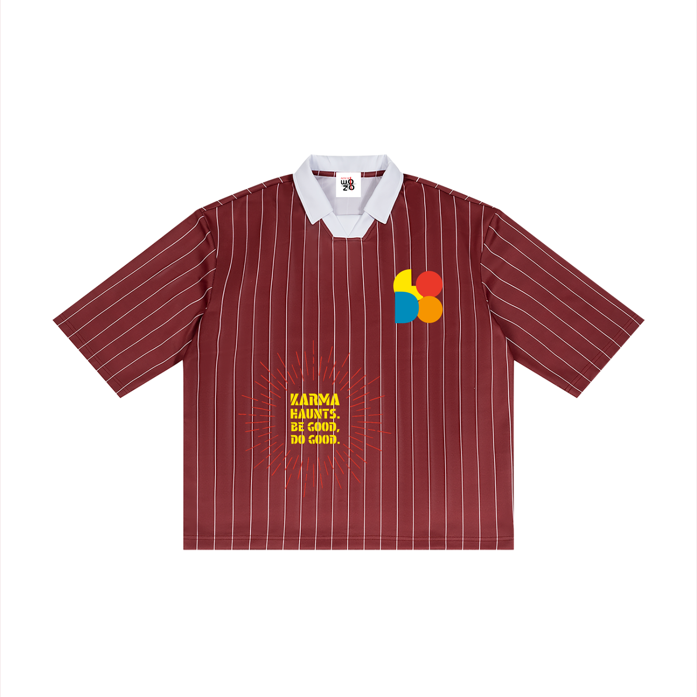 Unisex Pinstripe Collared Soccer Jersey